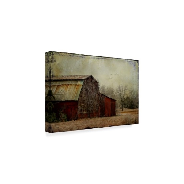 Barbara Simmons 'The Red Barn' Canvas Art,12x19